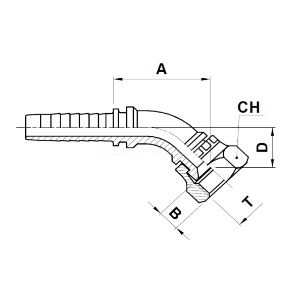 JIS B 0207 FK11B 45° Komatsu