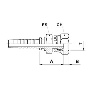 fn11b npsm 60° kona presskoppling slangkoppling hydraulslang