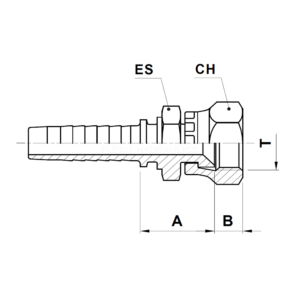 JIS B 0202 FT11B slangkoppling hydraulslang