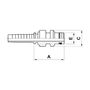 Staple lock slangkoppling hydraulslang presskoppling