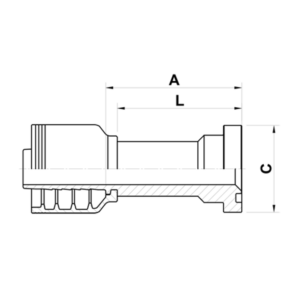 AX10J SAE3000 lång SLANGKOPPLING HYDRAULSLANG