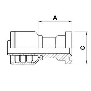 AX10J SAE3000 SLANGKOPPLING HYDRAULSLANG