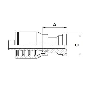 SAE3000 presskoppling onepiece AX10K