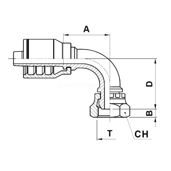 slangkoppling 90° BSP