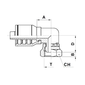 kompakt 90° bsp slangkoppling