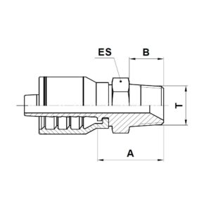 MN10K presskoppling slangkoppling NPT hydraulslang 1-stål 2-stål