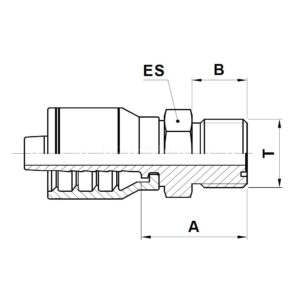 OM10K ORFS presskoppling slangkoppling hydraulslang