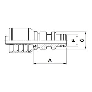 ST11K Staple lock slangkoppling hydraulslang presskoppling