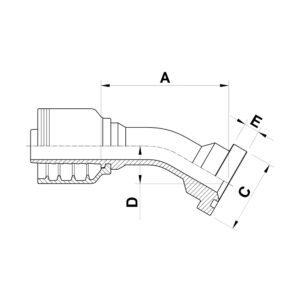 AY3CJ supercat 30° SLANGKOPPLING HYDRAULSLANG