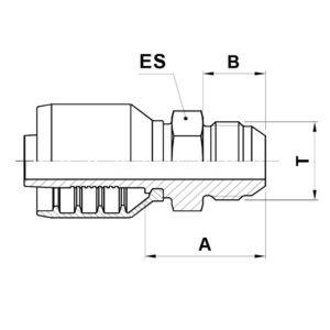 MJ10H JIC SLANGKOPPLING HYDRAULSLANG 6W