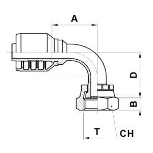 OR92H PRESSKOPPLING ORFS HYDRAULSLANG