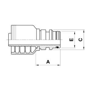 staple lock fitting male