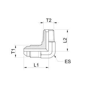 JIC adapter 90°