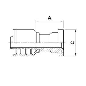 AK10J JIS SLANGKOPPLING HYDRAULSLANG