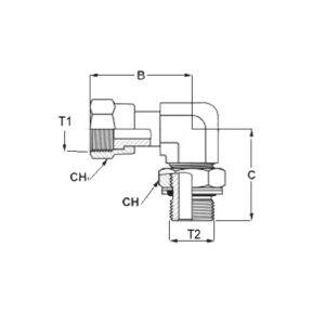 adapter ORFS - BSP 90°