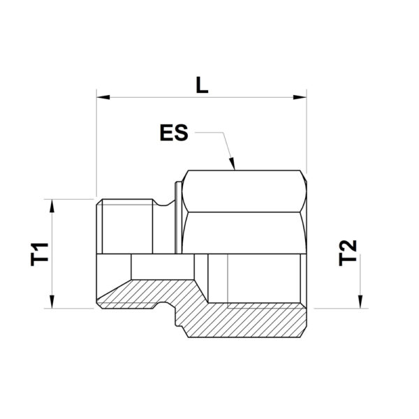 Adapter RI-B 60°