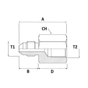 102133 JIC NPT adapter