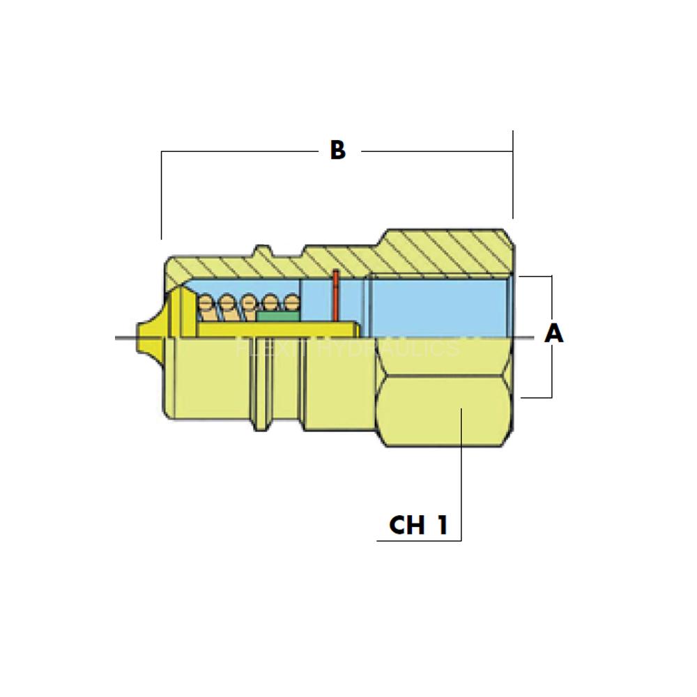 Intertraco EM10-24 QRC snabbkoppling 1.1/4" 3"