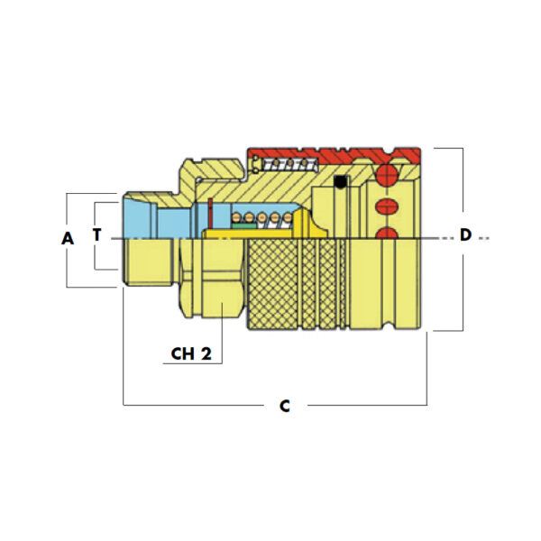 intertraco PF10-08 PF15-08 PF11-12L PF11-12S push-pull qrc iso-a iso-b snabbkoppling